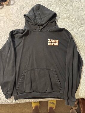 Zach Bryan Black Pullover Hoodie - Men